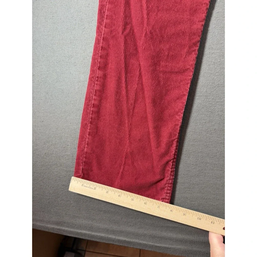 Levis 514 Corduroy Pants Mens 31x32 Red Straight Fit Stretch Trouser Casual Jean